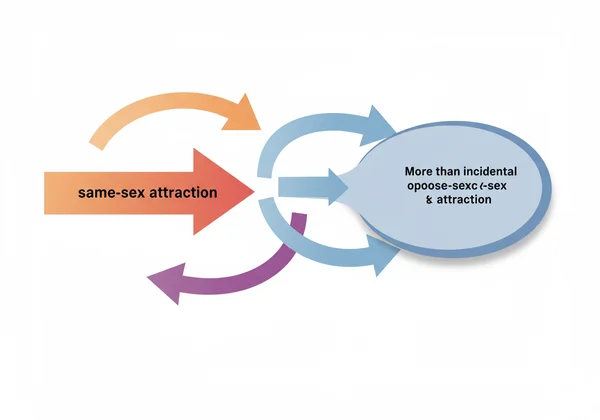 Diagram showing predominant same-sex attraction with some opposite