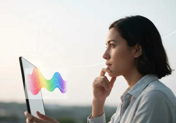 Person reflecting after taking Kinsey Scale test