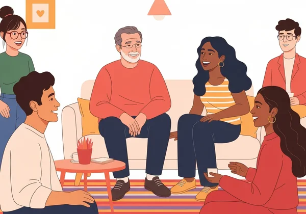 Diverse people connecting authentically in dating